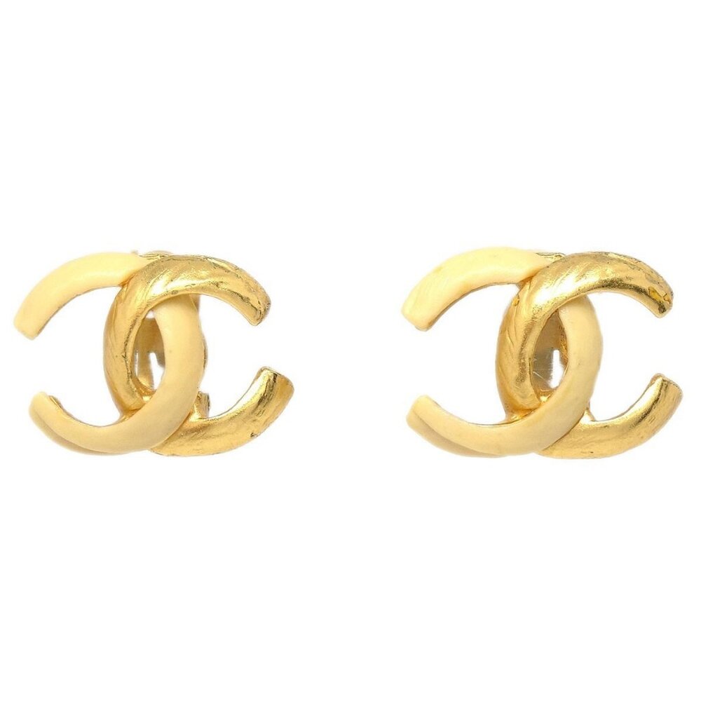Chanel CC Clip-On Earrings Gold 00T 126438 - Picture 5 of 8